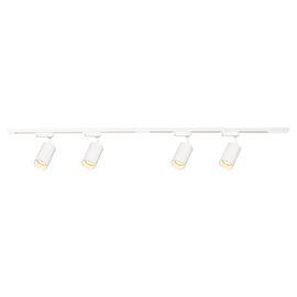 Lampa sufitowa Milagro Pipe Track 4 x GU10, na szynie, 1,5 m, biały