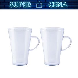 Komplet 2 szklanek żaroodpornych LATTE, 0,4L