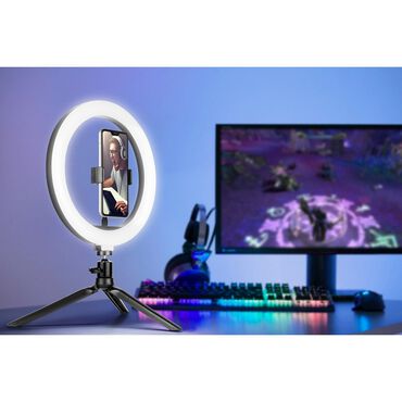 Lampa pierścieniowa Ring 26 cm, z mini statywem, na USB