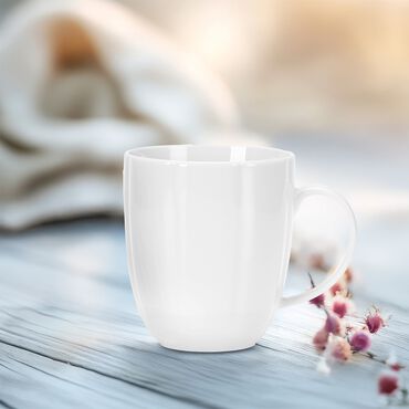 Zestaw kubków z porcelany Lubiana Naomi, 6 sztuk, biały