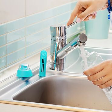 Zestaw 3 filtrów do butelki filtrującej, miętowe + zakrętka