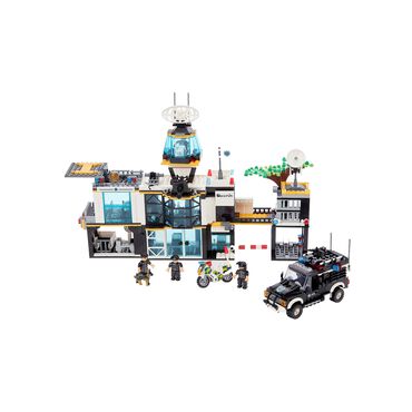 Klocki posterunek 1363 elementy, 6 figurek