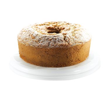 Pojemnik na tort z pokrywką, okrągły, biały