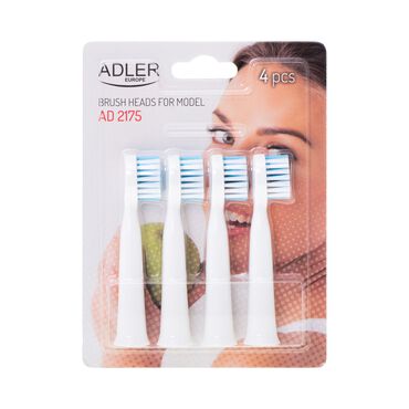 ADLER_Końcówki do szczoteczki sonicznej Adler AD 2175.1, 4 szt., białe1