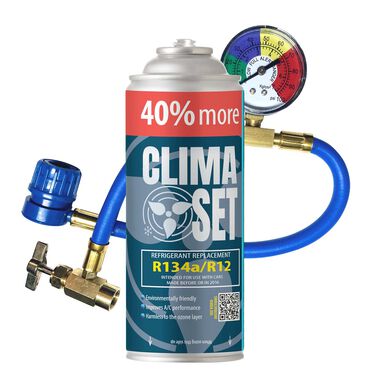CLIMASET_Gaz do klimatyzacji ClimaSet R134a 626 g, z przewodem z manometrem_1