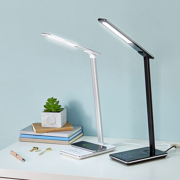 SMUKEE_Lampka biurkowa z ładowarką indukcyjną, USB, czarna_5