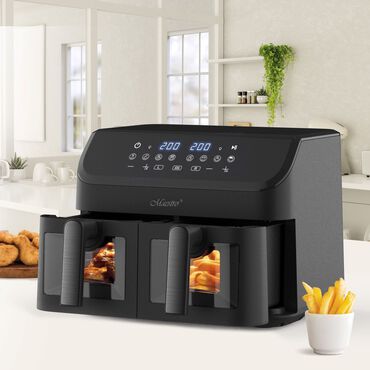 MAESTRO_Frytownica beztłuszczowa z okienkiem Maestro MR-758, 2000 W, 2 x 4,5 l, czarna_4