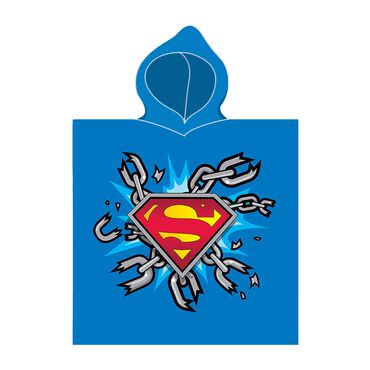 SUPERMAN_Ponczo kąpielowe dla dzieci Superman, 55 x 110 cm_1