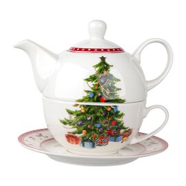 Porcelanowy Zestaw Tea for One Altom Design, świąteczna choinka