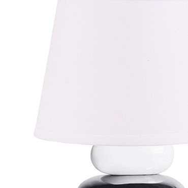KONSIMO_Lampa nocna Salu, 18 cm, kamyki, biała_4