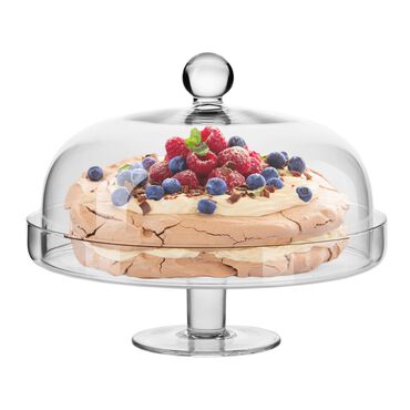 KROSNO_Patera z kloszem KROSNO ELITE, 28 cm, na nóżce_1