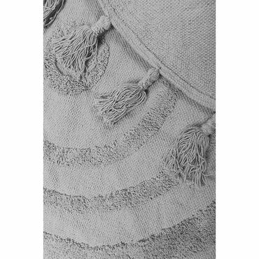 Dywan z frędzlami Multi-decor Bali, koło, 100 cm, szary