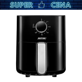 Frytkownica beztłuszczowa MPM MFR-12, 800 W, 2 l, czarna