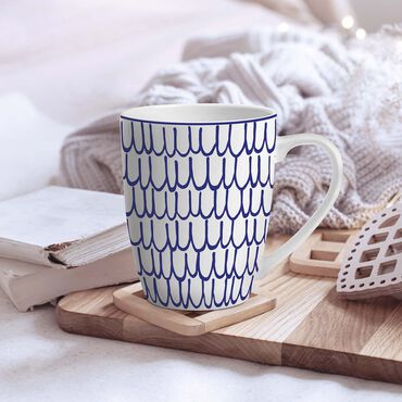 Zestaw kubków porcelanowych MG Home Fiori, 360 ml, 6 sztuk