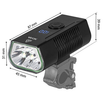 Lampka rowerowa przednia Vayox VA0073, 1020 lm, akumulatorowa, z powerbankiem