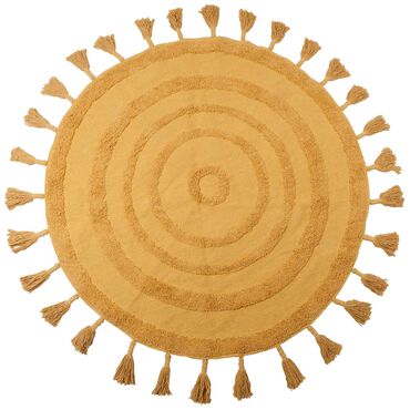 BALI_Dywan z frędzlami Multi-decor Bali, koło, 100 cm, żółty_1