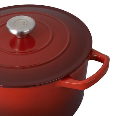 MG HOME_Garnek żeliwny INFINITO, 22 cm, czerwony, 4,0 l_4