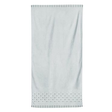 SMUKEE_Komplet ręczników kąpielowych 50 x 90 cm Smukee Home, 2 szt., szare z bordiurą_1