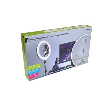 Lampa pierścieniowa Ring 30 cm, ze statywem 210 cm, na USB