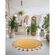 BALI_Dywan z frędzlami Multi-decor Bali, koło, 100 cm, żółty_4
