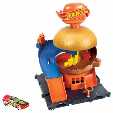 HOT WHEELS_Zestaw Hot Wheels City burgerownia, z pojazdem_1