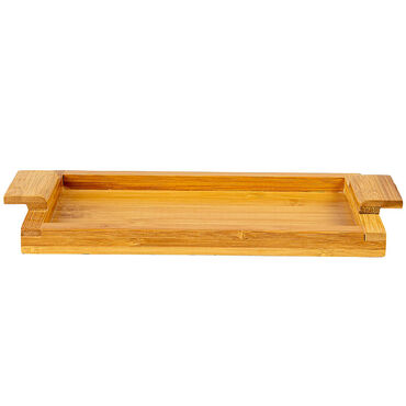FLORINA_Naczynie ceramiczne Modeno, prostokątne 31 cm, białe, na podstawce_3