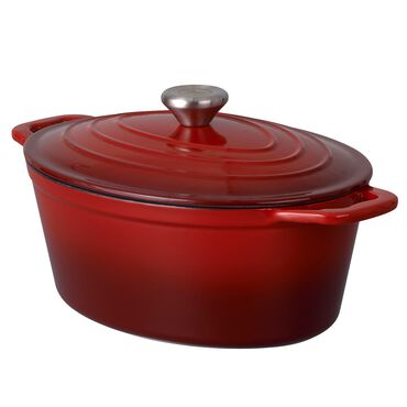 MG HOME_Brytfanna żeliwna INFINITO, 27 cm, czerwona, 4,0 l_1
