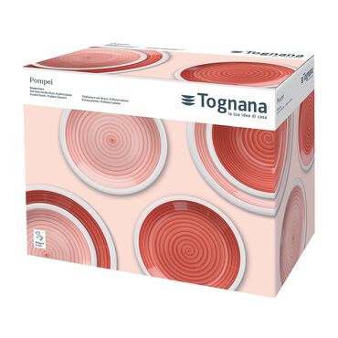 TOGNANA_Zestaw obiadowy na 6 osób Tognana Louise, 18 elementów, czerwony_2