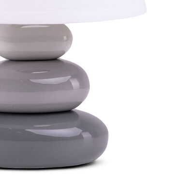KONSIMO_Lampa nocna Salu, 18 cm, kamyki, szara_3
