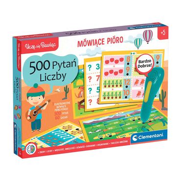 CLEMENTONI_Mówiące Pióro 500 Pytań Clementoni Uczę Się Bawiąc, gra edukacyjna, liczby_1