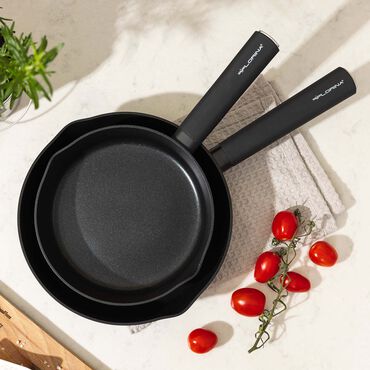 Zestaw patelni Florina Optimus by Mateusz Gessler, 3 elementy, non-stick, czarne