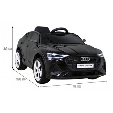 Auto Audi E-Tron Sportback, na akumulator, 4 x 25 W, czarne