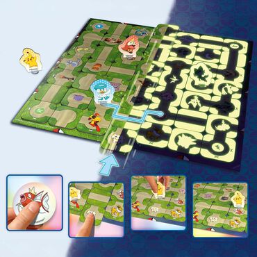 Gra Labyrinth Ravensburger, Pokemon, świecąca w ciemności