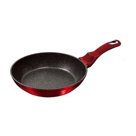 Patelnia 24 cm BerlingerHaus Burgundy, granitowa powłoka, czerwona
