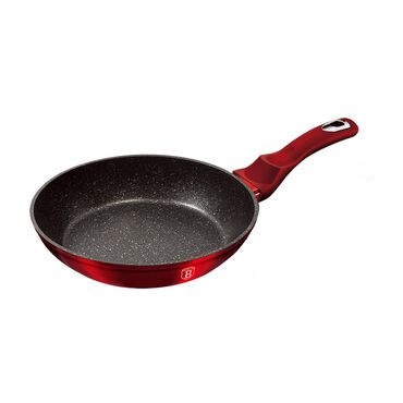 BERLINGERHAUS_Patelnia 24 cm BerlingerHaus Burgundy, granitowa powłoka, czerwona_1