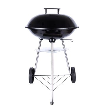 MG HOME_Grill kulisty 16”, czarny, z pokrywą i popielnikiem_1