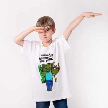 Koszulka Minecraft, t-shirt, 140cm, wzór Creeper