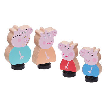 PEPPA_Zestaw 4 figurek drewnianych Peppa, podstawka Drop & Play_7