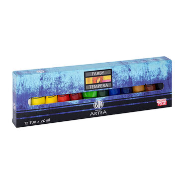 Zestaw farb tempera, 12 x 20 ml