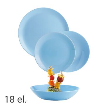 LUMINARC_Zestaw obiadowy na 6 osób Luminarc Diwali, 18 elementów, niebieski1