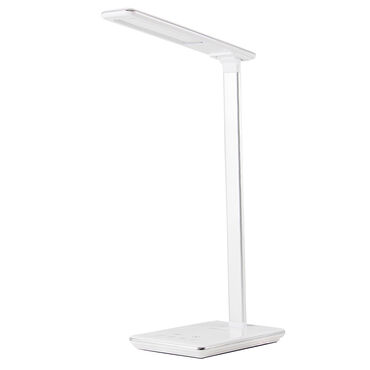 SMUKEE_Lampka biurkowa z ładowarką indukcyjną, USB, biała_1