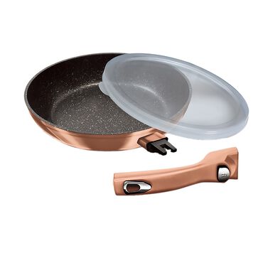 BERLINGERHAUS_Patelnia 28 cm BerlingerHaus Rose Gold, nieprzywierająca, z odpinaną rączką i pokrywką_1
