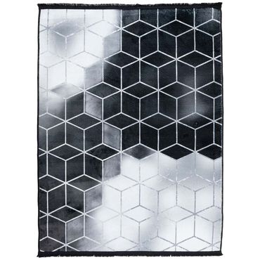 BAMBOO_Dywan Multi-Decor Bamboo, 80 x 150 cm, szara geometria_1