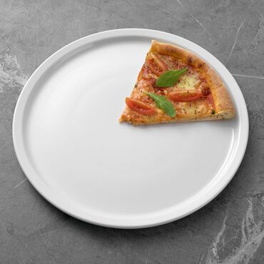 Talerz do pizzy z porcelany MG Home Napoli, 2 szt., 30 cm, biały