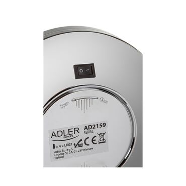 Lusterko z podświetleniem Adler LED AD2159, 3-krotne powiększenie