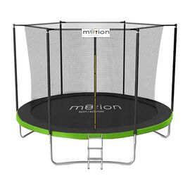 Trampolina Jumi Motion 8FT, 244 cm, z siatką wewnętrzną, zielona