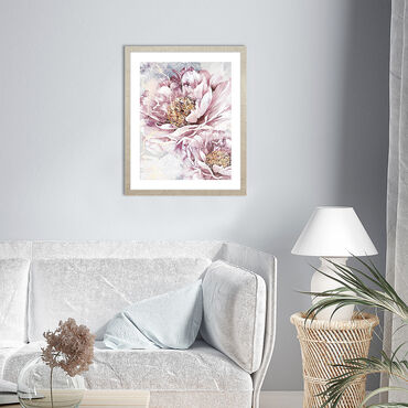 Obraz w ramie, 40 x 50 cm, peonie akwarela_5