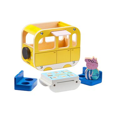 PEPPA_Zestaw drewniany kamper z figurką Peppa, wyjmowane siedzenia_1