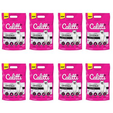 CALITTI_Żwirek silikonowy dla kota Calitti Crystals, 8 x 3,8L_1