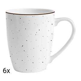 Zestaw kubków porcelanowych MG Home Gemma, 360 ml, 6 sztuk
